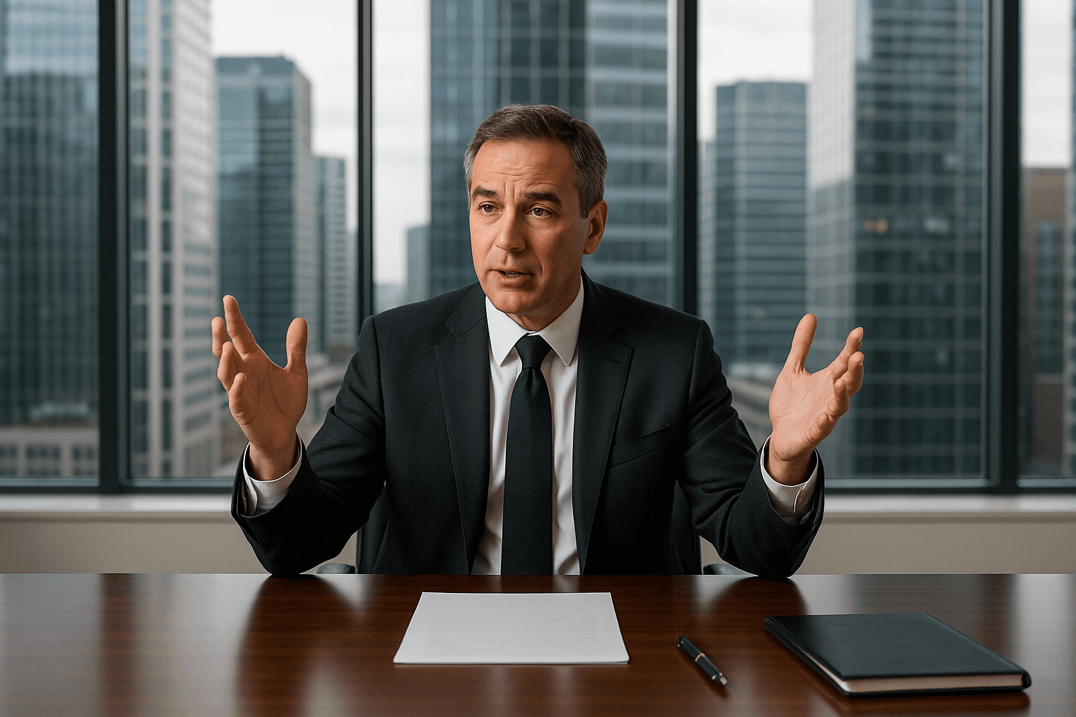 AI-generated professional CEO character